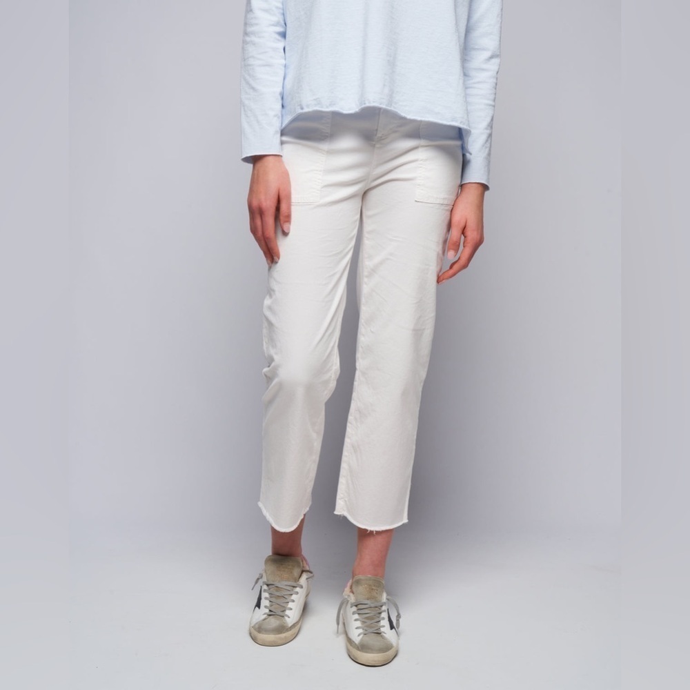 Frank & Eileen Blackstone White Utility Pants Size 6 B3156